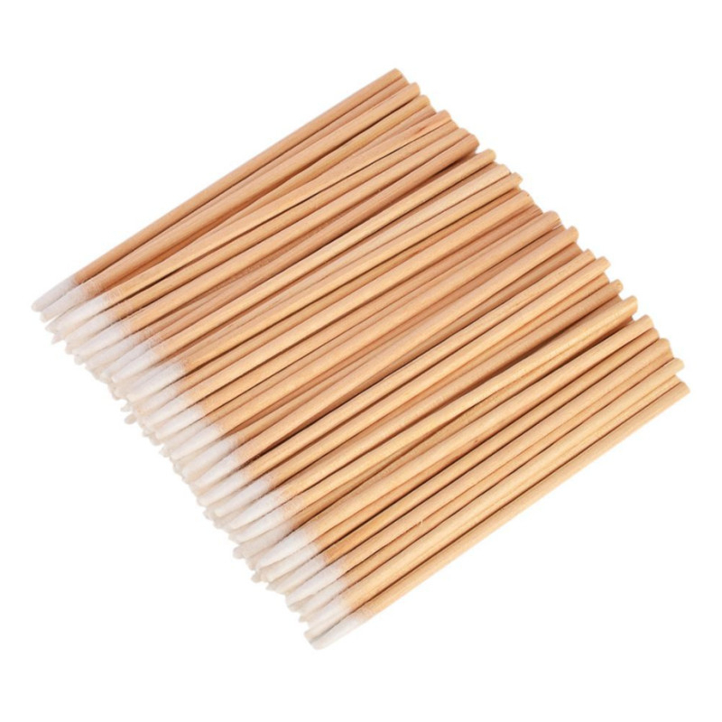Wooden Cotton Swabs Set with Conical Tip